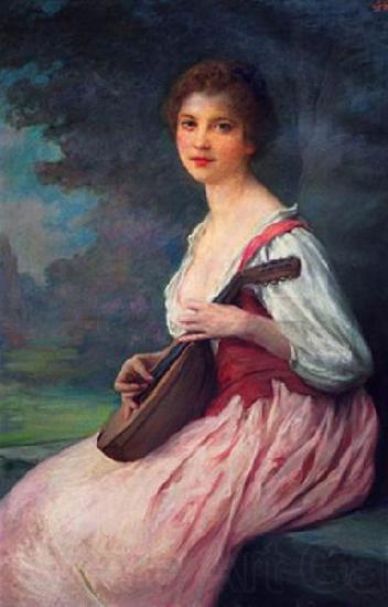 Charles-Amable Lenoir The Mandolin Spain oil painting art